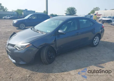 2016 Toyota Corolla L из США, поврежденный, VIN 2T1BURHE3GC601422